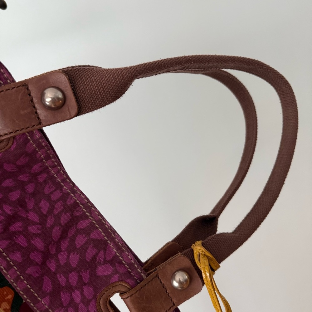 🎨 Fossil Key-Per Coated Canvas Print Tote Bag - Picture 10 of 15